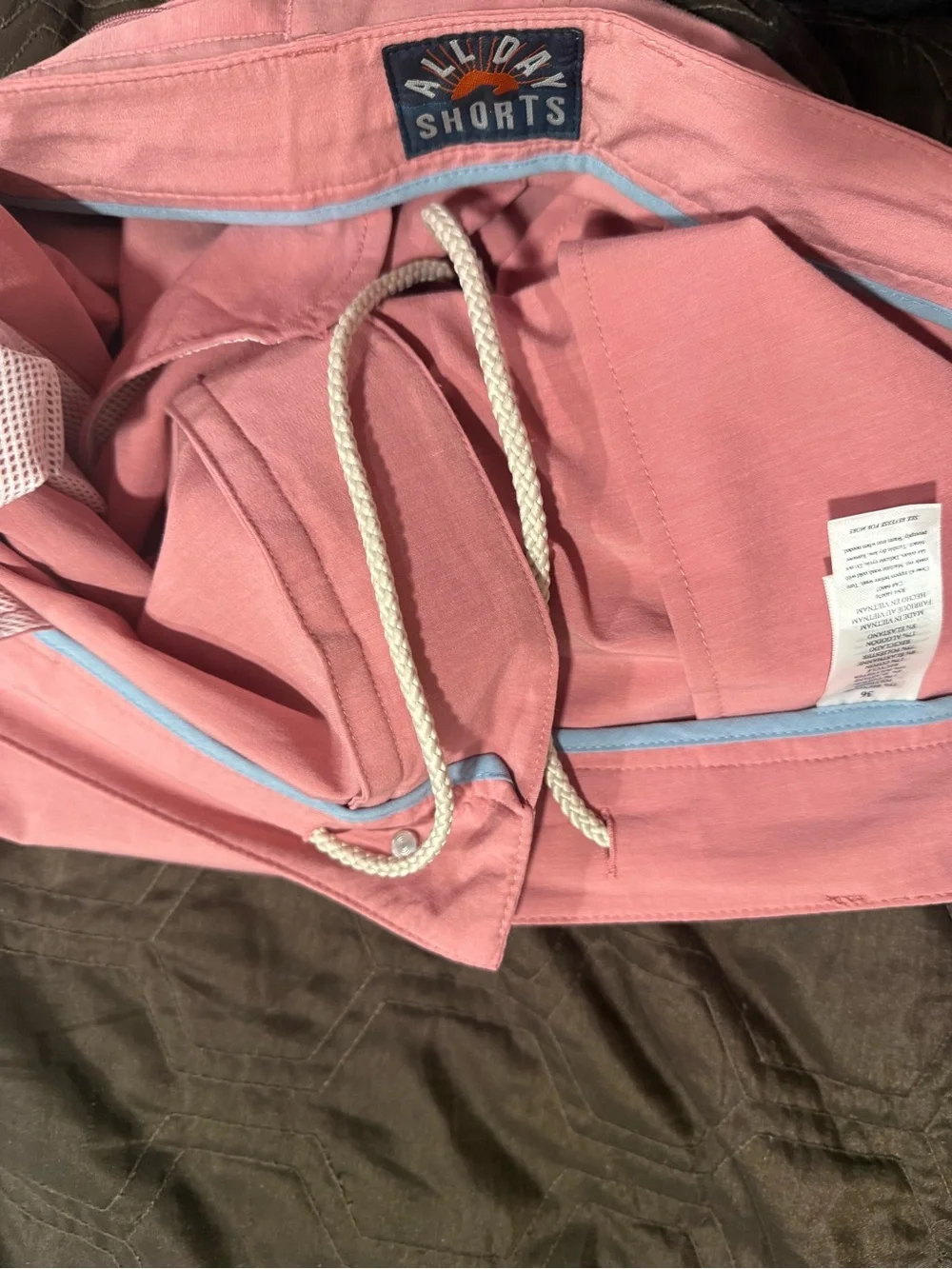 Faherty All Day Shorts 9” Sunrose Size 36